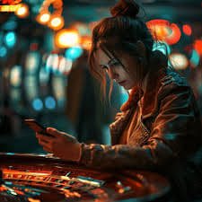 Mobile phone showing phpearl gaming platform on Android browser